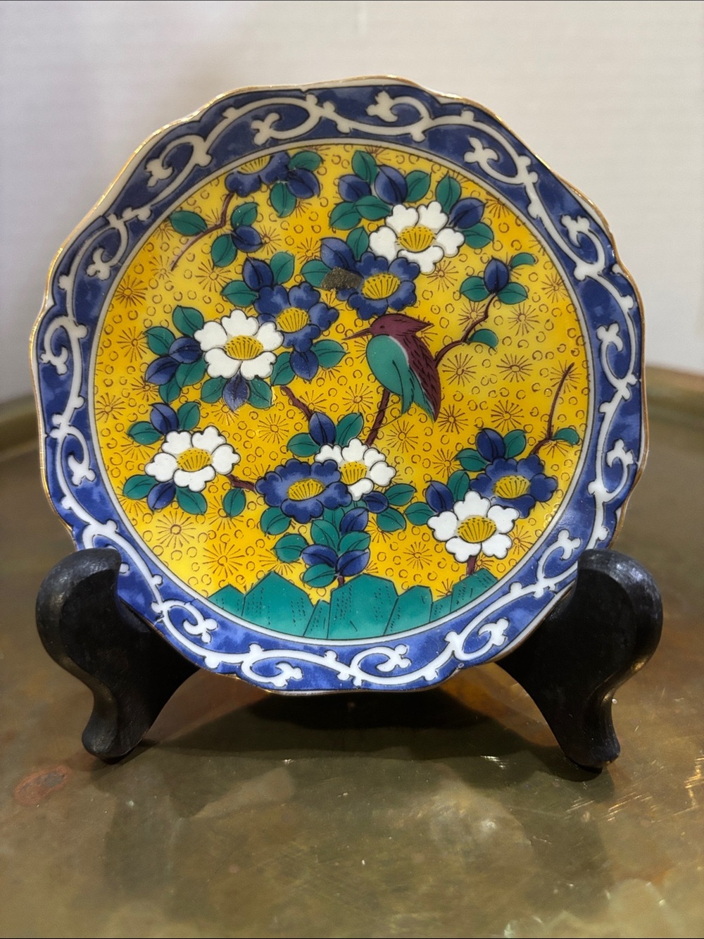 Kutani  Pin or Trinket Dish by Takahashi